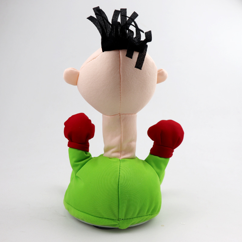 Cross-Border Supply Beaten Punch Me Villain Electric Plush Toy Creative Vent Scream Doll TikTok Same Style