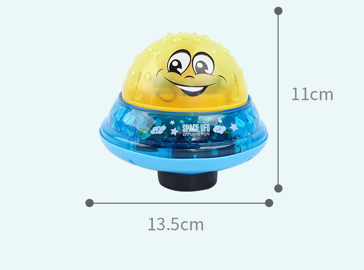 Tiktok Electric Induction Water Spray Ball Children Bathroom Water Playing Toy Baby Bath Play Water Automatic with Light Music