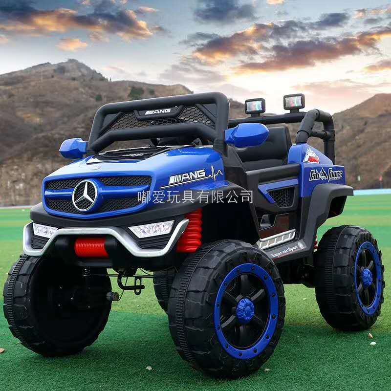 Children&#039;s Electric Car Four-Wheel Remote Control off-Road Baby&#039;s Toy Car Adult Double Oversized Baby Carriage