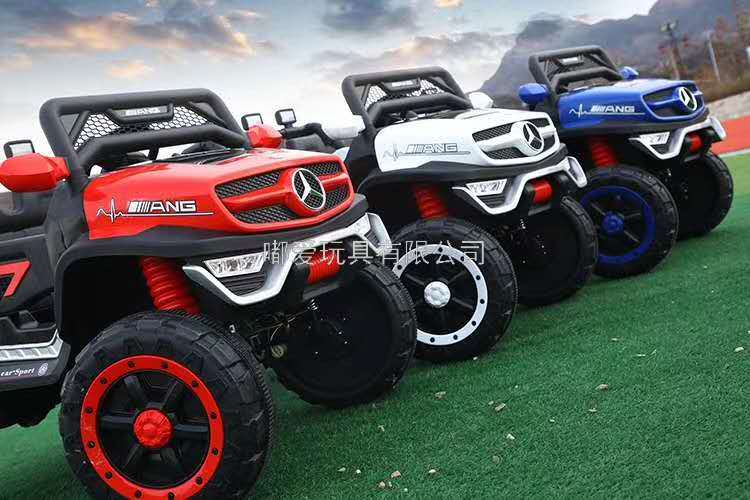 Children's Electric Car Four-Wheel Remote Control off-Road Baby's Toy Car Adult Double Oversized Baby Carriage