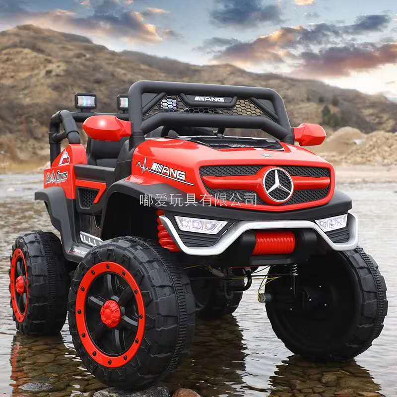 Children's Electric Car Four-Wheel Remote Control off-Road Baby's Toy Car Adult Double Oversized Baby Carriage