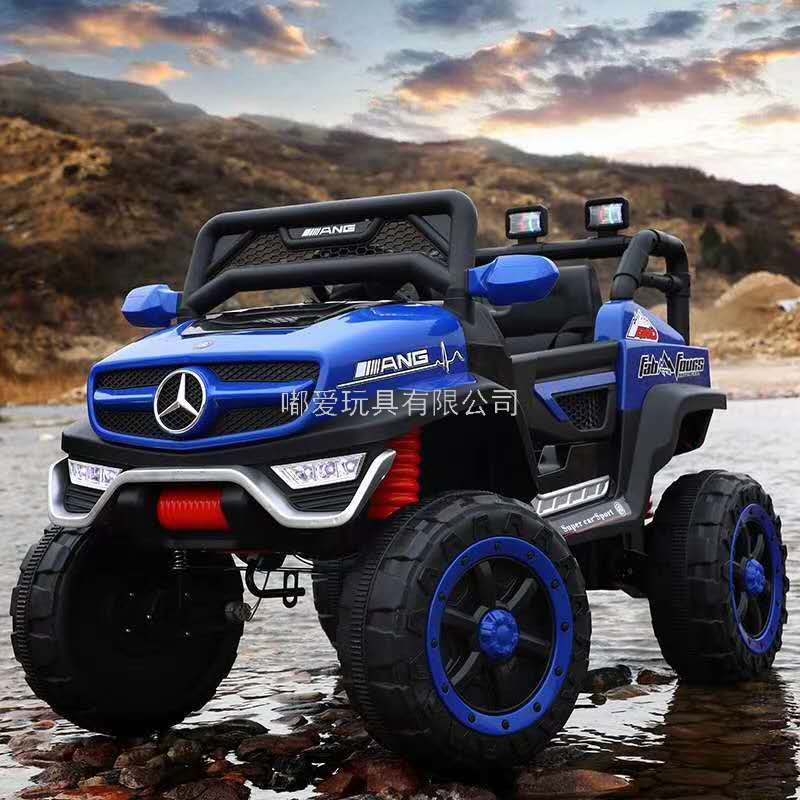 Children's Electric Car Four-Wheel Remote Control off-Road Baby's Toy Car Adult Double Oversized Baby Carriage