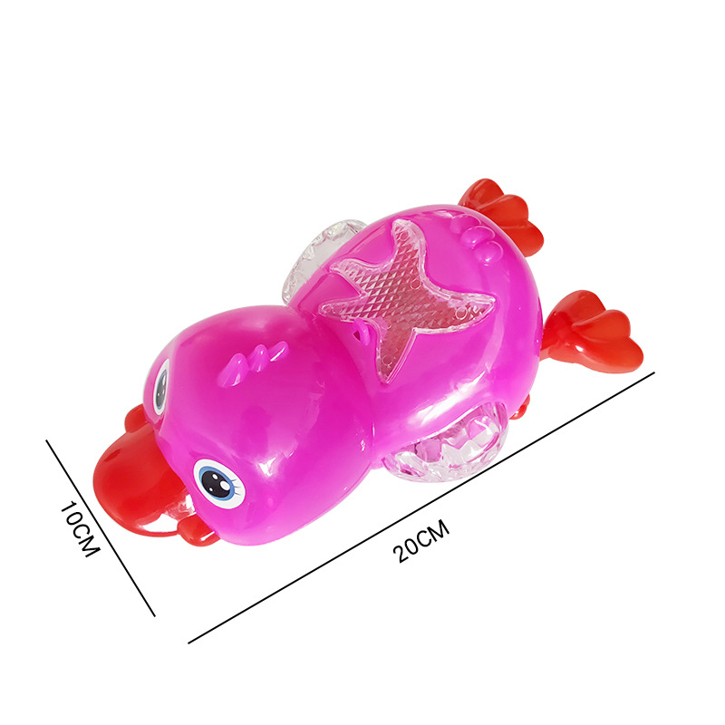 Electric Projection Universal Duck Cartoon Music Swimming Universal Little Duck Hot Selling Stall Toy Supply Wholesale