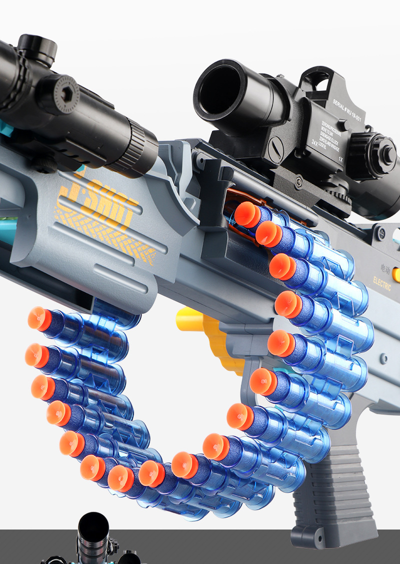 Children's AMT Gold Gatling Electric Continuous Hair Soft Bullet Gun Strong Front M416 Boy Toy Gun Wholesale