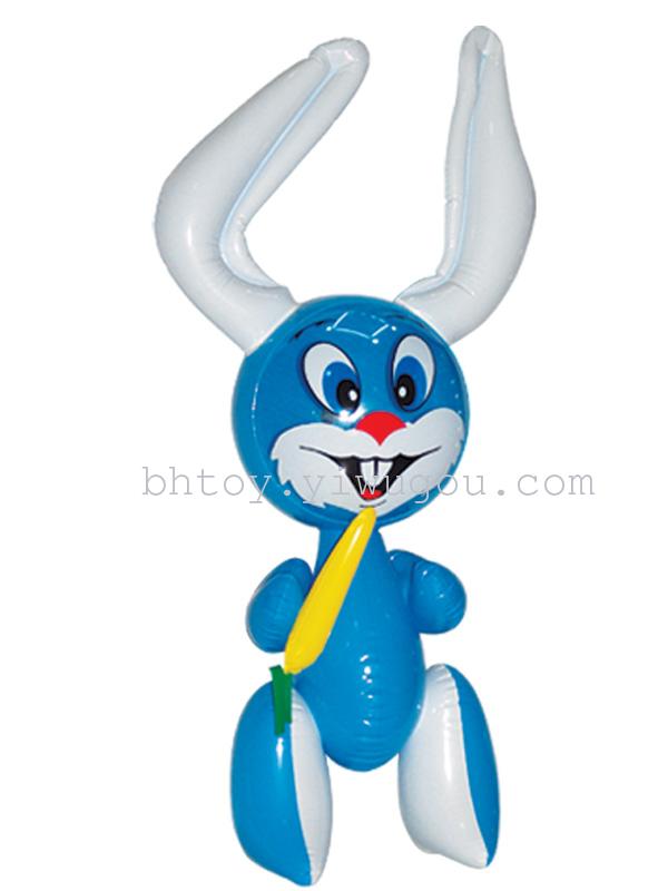 Big carrot rabbit rabbit on bending PVC plastic inflatable toys factory direct