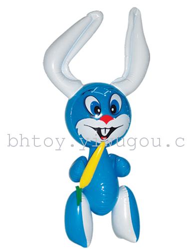 Big carrot rabbit rabbit on bending PVC plastic inflatable toys factory direct