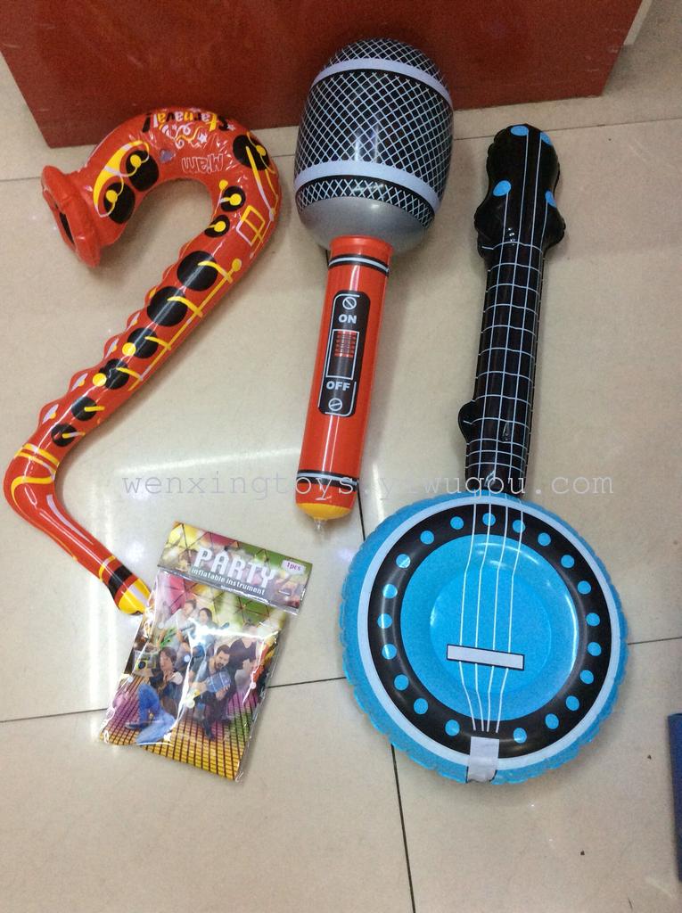 PVC inflatable toys Festival party party inflatable supplies inflatable instrument microphone