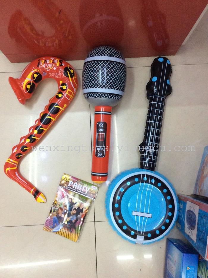PVC inflatable toys Festival party party inflatable supplies inflatable instrument microphone PVC inflatable toys Festival party party inflatable supplies inflatable instrument microphone