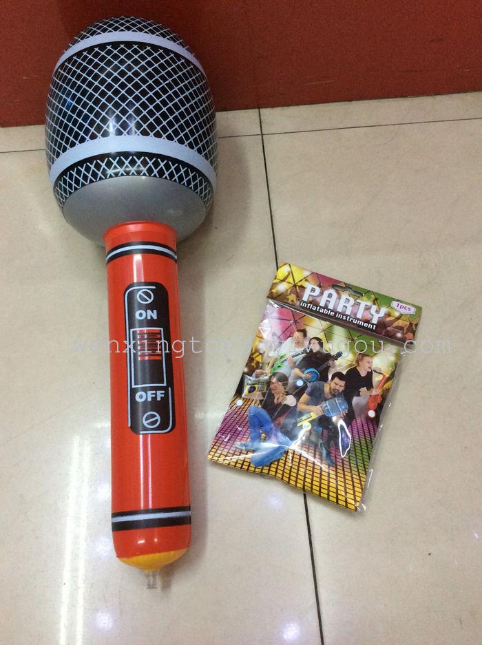 PVC inflatable toys Festival party party inflatable supplies inflatable instrument microphone PVC inflatable toys Festival party party inflatable supplies inflatable instrument microphone