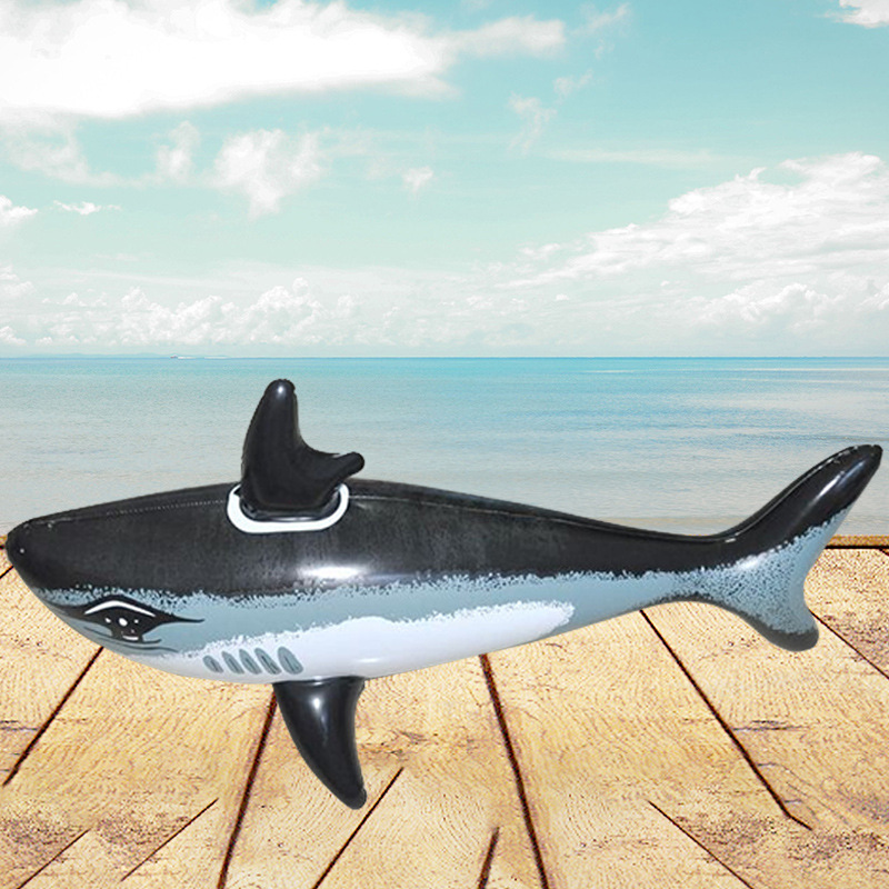 Factory Supply Inflatable Toys Inflatable Shark Toy PVC Children Playing Water Inflatable Shark Spot