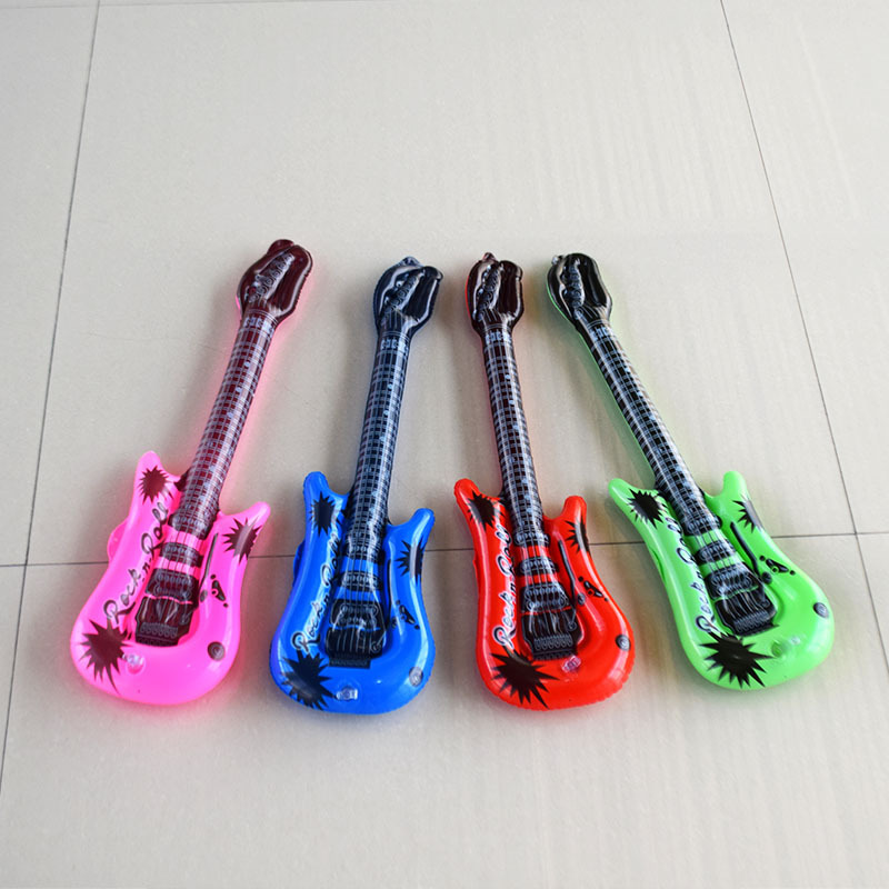 Spot PVC Children's Inflatable Toys Inflatable Guitar Bar Party Flexible Stage Props Inflatable Musical Instruments