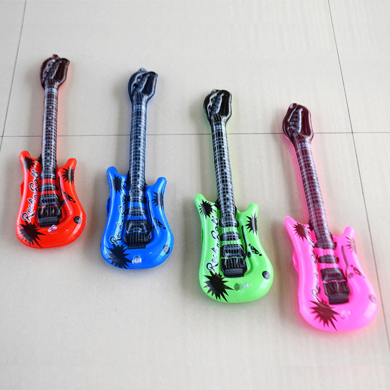 Spot PVC Children's Inflatable Toys Inflatable Guitar Bar Party Flexible Stage Props Inflatable Musical Instruments