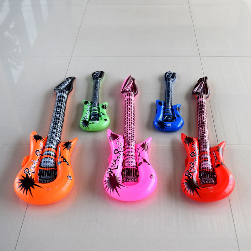 Spot PVC Children's Inflatable Toys Inflatable Guitar Bar Party Flexible Stage Props Inflatable Musical Instruments
