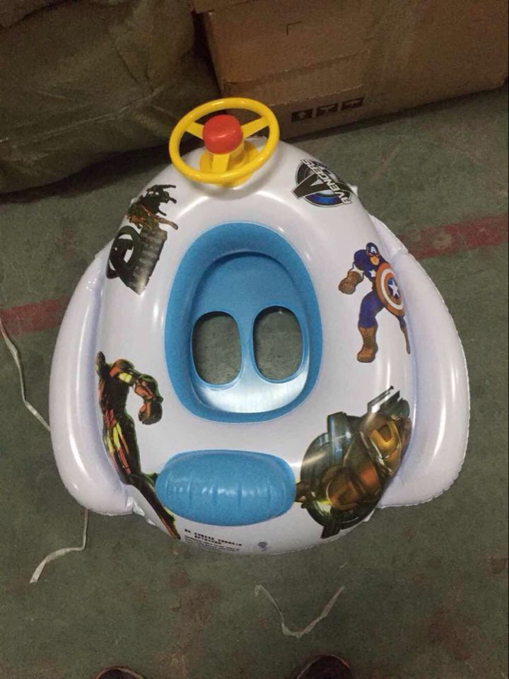 PVC inflatable toys children&#039;s toys toys car sitting on the water boats