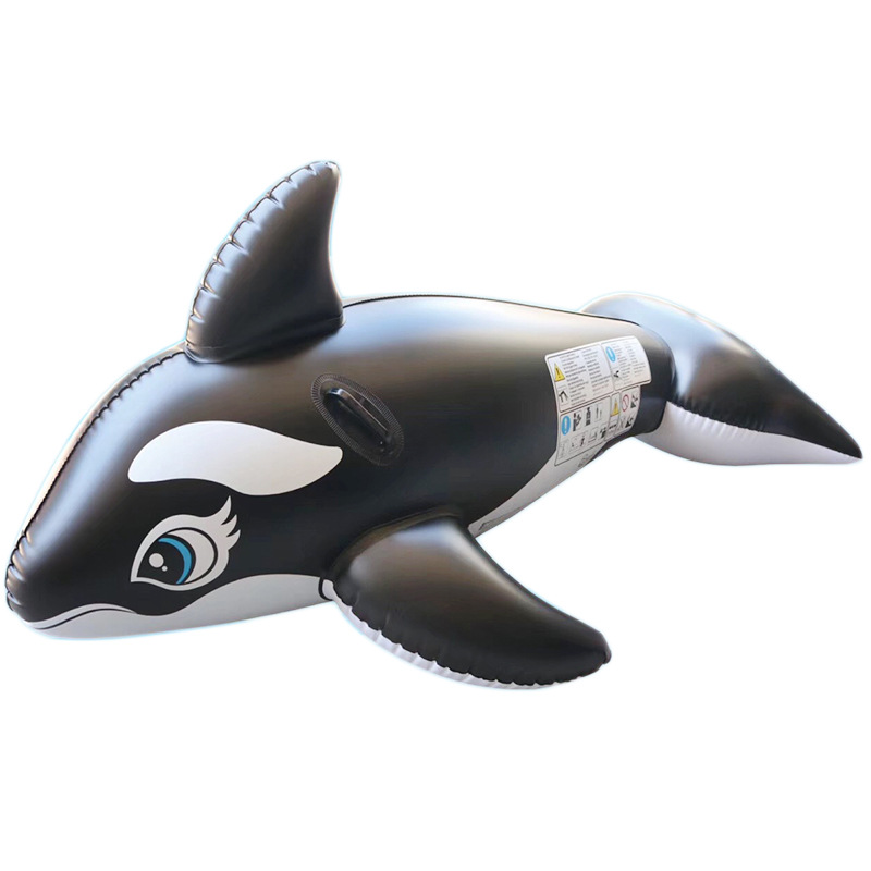 Spot Supply Dolphin Mount Shark Thickened PVC Inflatable Black Whale Float Water Inflatable Toys