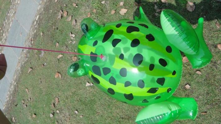 The Children 's inflatable toys with towns and strings inflatable frogs are sold by large manufacturers