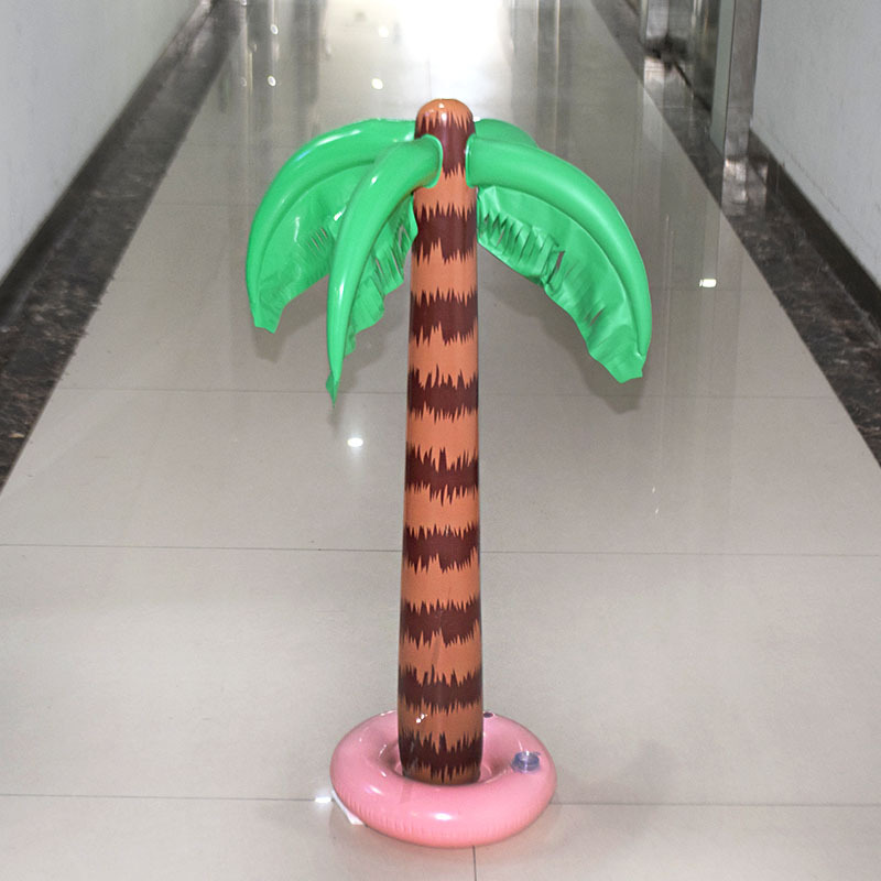 Factory in Stock Wholesale PVC Inflatable Coconut Tree Inflatable Toys Coconut Tree Props Cactus Potted Props