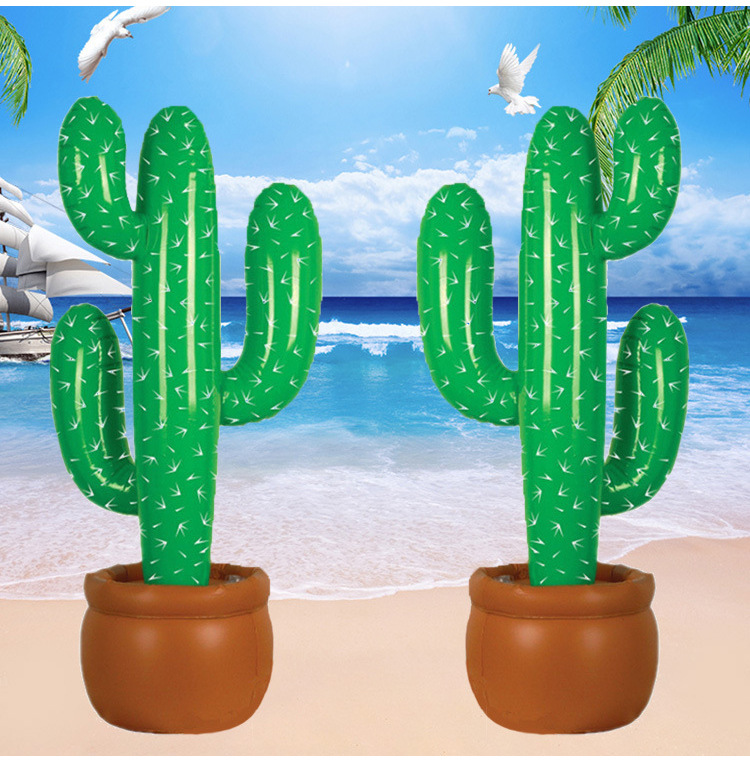 Factory in Stock Wholesale PVC Inflatable Coconut Tree Inflatable Toys Coconut Tree Props Cactus Potted Props