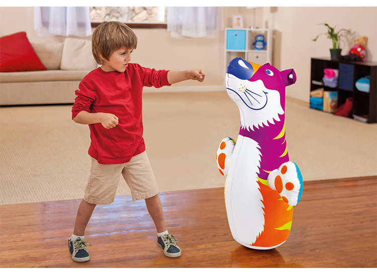 Intex 44669 3D Animal Tumbler Children's Inflatable Toys Boxing Bag Bottom Water Injection Leisure Toys