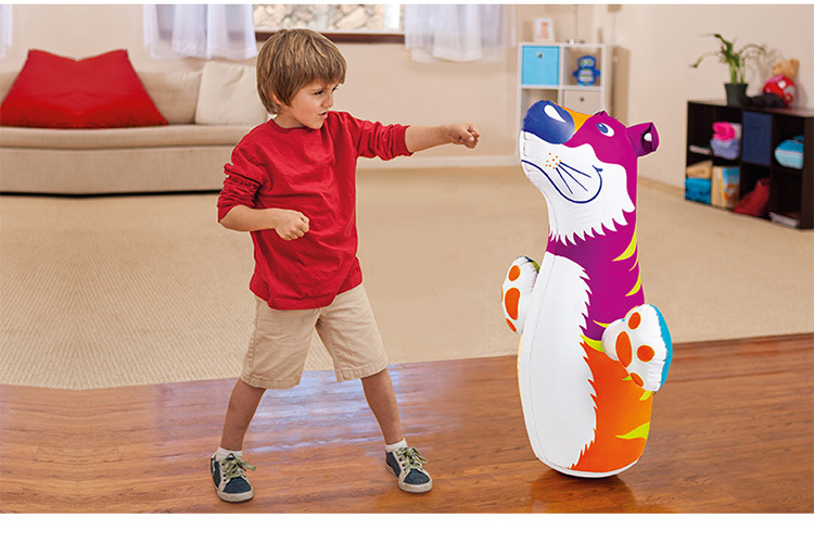 Intex 44669 3D Animal Tumbler Children's Inflatable Toys Boxing Bag Bottom Water Injection Leisure Toys