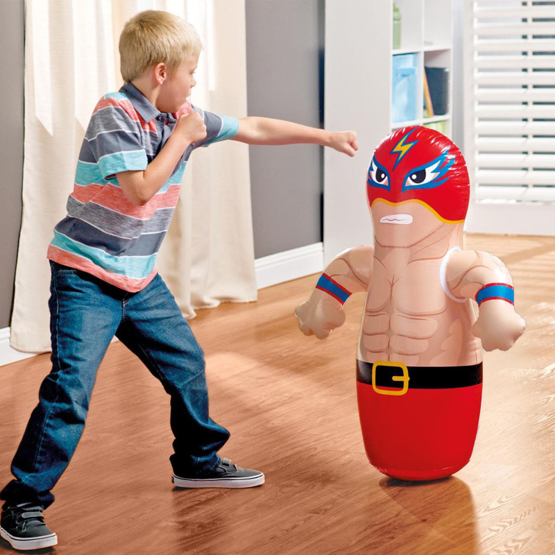 Intex 44669 3D Animal Tumbler Children's Inflatable Toys Boxing Bag Bottom Water Injection Leisure Toys