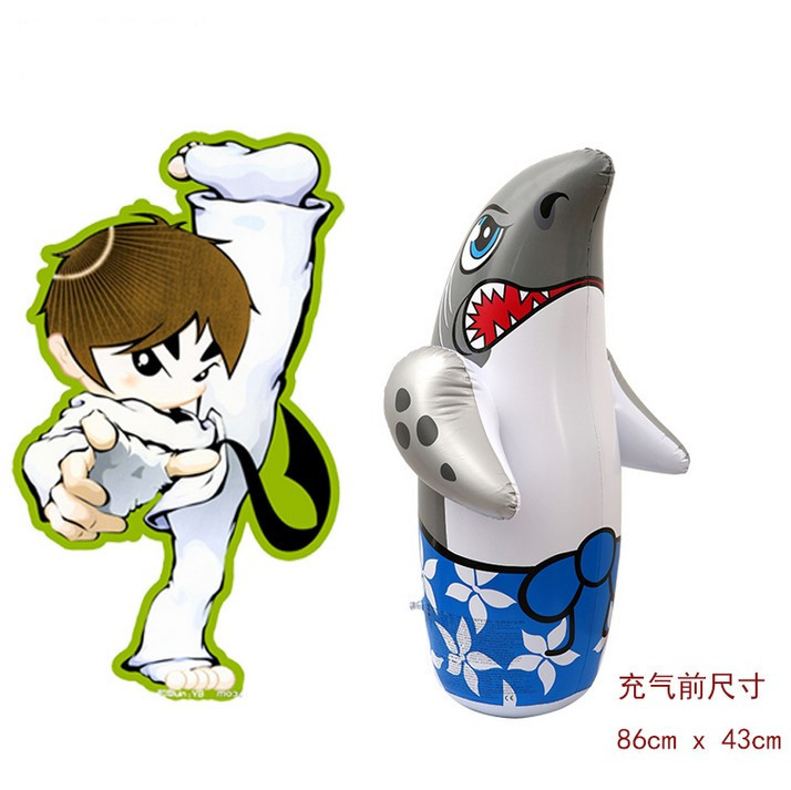 Factory Direct Sales Large Inflatable Tumbler 90cm Inflatable Toys Wholesale Cartoon Magic Ball Stall Hot Sale