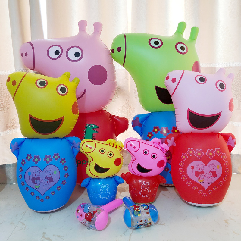 Stall Toy Supply Large Thicker Inflatable PVC Toys Tumbler Inflatable Toys Children&#039;s Inflatable Toys
