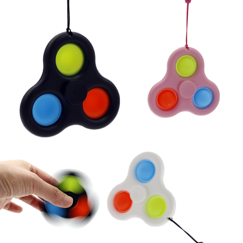 Bubble Music Fingertip Gyro Deratization Hand Spinner Press Bubble Decompression Silicone Pioneer Vent Reduction Toy