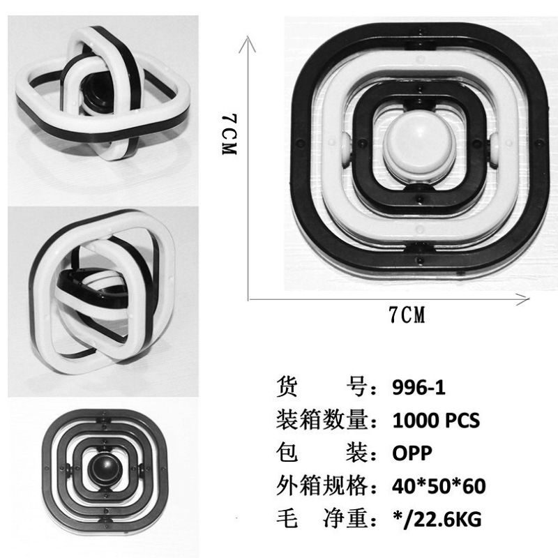 Flip Hand Spinner 3D Infinite Flip Gyro Creative Fingertip Gyro Decompression Toy Latest Amazon Toys