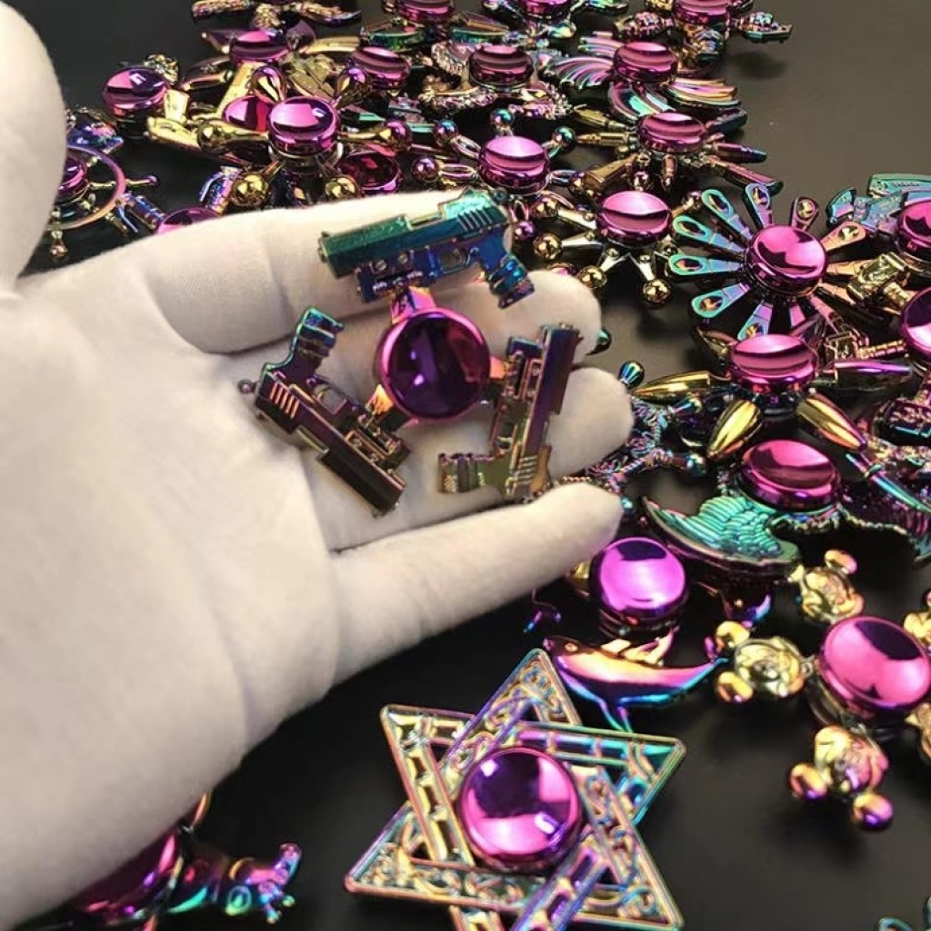 Windmill Fingertip Gyro Children's Toy Primary and Secondary School Students Adult Pressure Relief Relieving Stuffy Metal Hand Spinner Hand Spinner Windmill Fingertip Gyro Children's Toy Primary and Secondary School Students Adult Pressure Relief Relieving Stuffy Metal Hand Spinner Hand Spinner