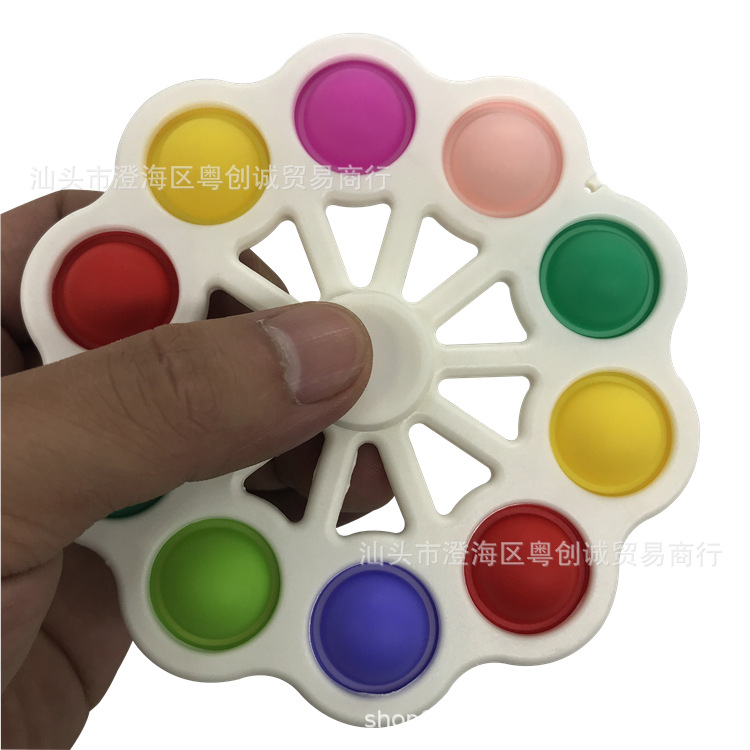 Cross-Border Finger Bubble Silicone Children's Toy Fingertip Gyro Keychain Cross-Border Finger Bubble Silicone Children's Toy Fingertip Gyro Keychain