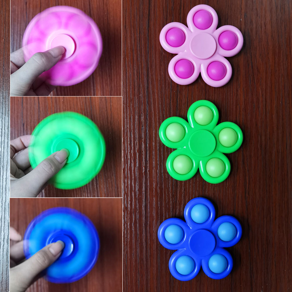 Rat Killer Pioneer Cross-Border Rotating Finger Fingertip Gyro Decompression Bubble Music Silicone Children's Toy Amazon Hot