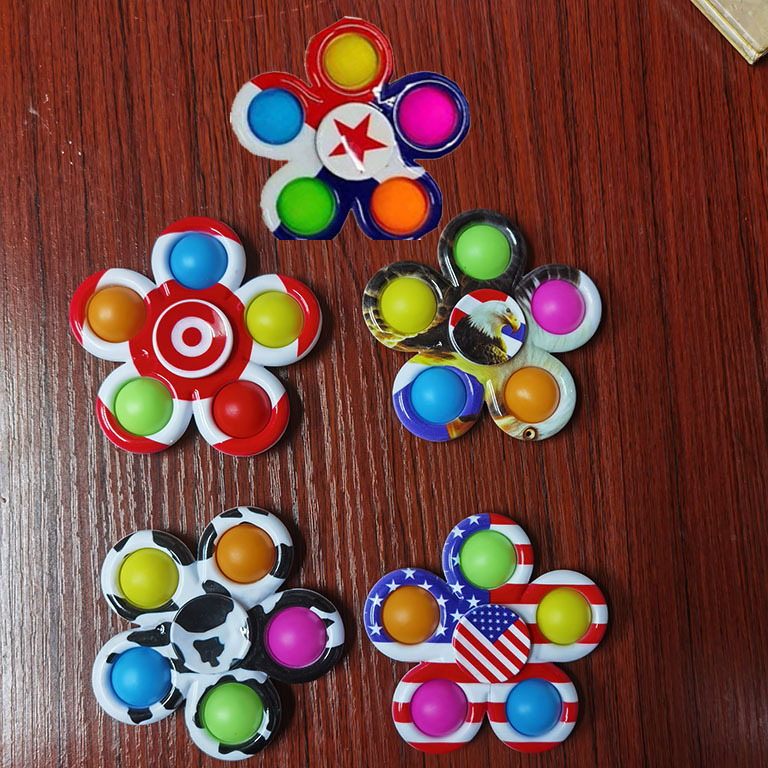 Rat Killer Pioneer Cross-Border Rotating Finger Fingertip Gyro Decompression Bubble Music Silicone Children's Toy Amazon Hot