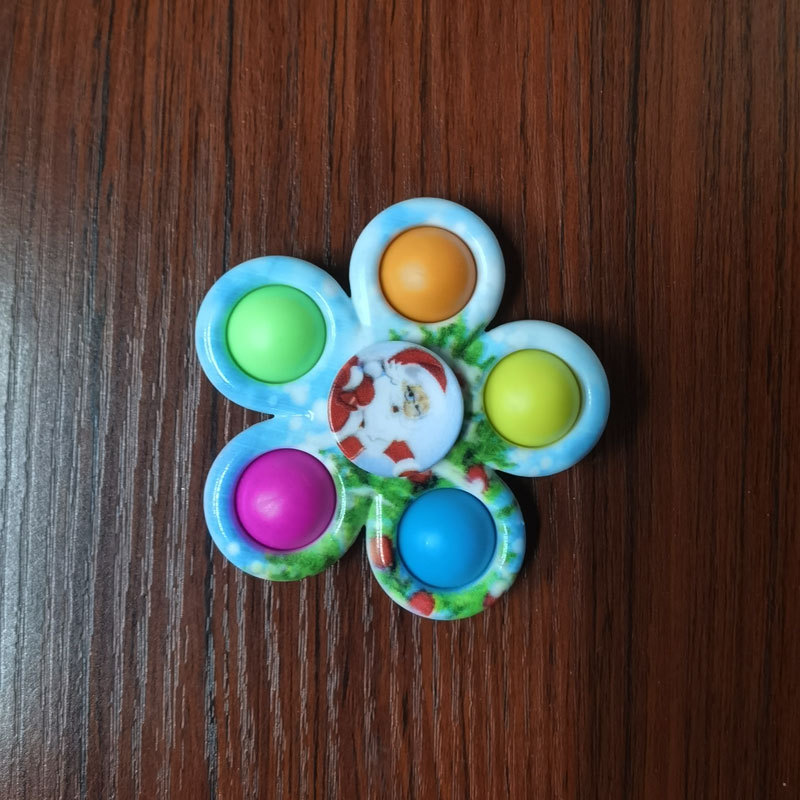 Rat Killer Pioneer Cross-Border Rotating Finger Fingertip Gyro Decompression Bubble Music Silicone Children's Toy Amazon Hot