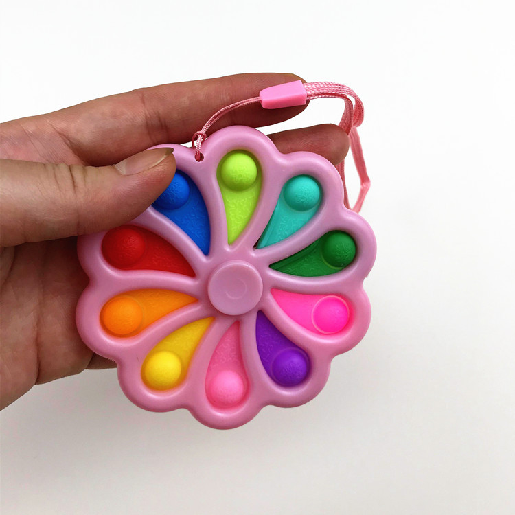 Finger Bubble Music Fingertip Gyro Two-in-One Pendant Decompression Feel Pressing Puzzle Decompression Toy