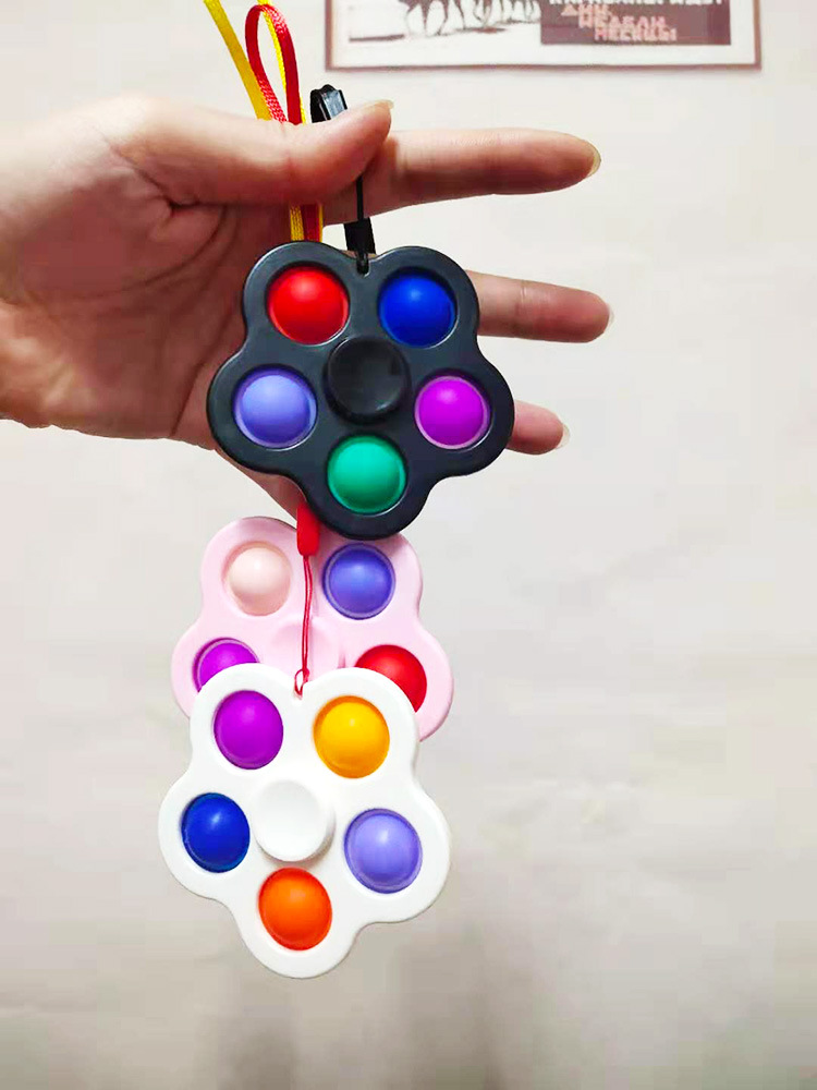 Finger Bubble Music Fingertip Gyro Two-in-One Pendant Decompression Feel Pressing Puzzle Decompression Toy Finger Bubble Music Fingertip Gyro Two-in-One Pendant Decompression Feel Pressing Puzzle Decompression Toy