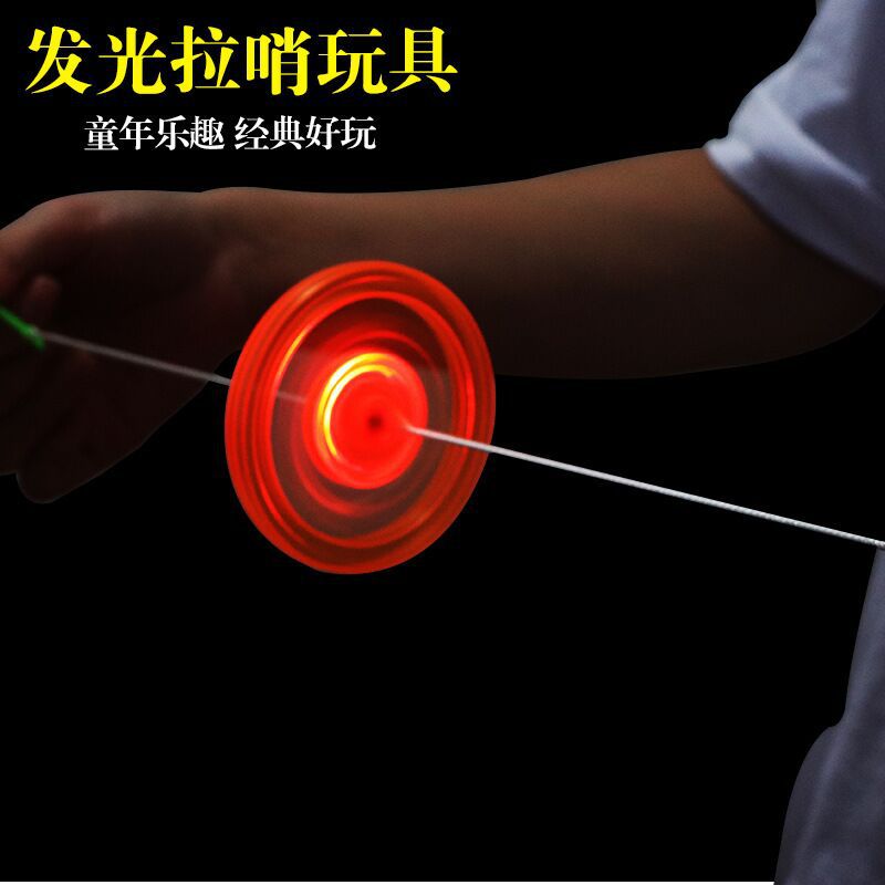 CrossBorder Fingertip Gyro Colorful ThreeLeaf Colorful Luminous Finger Rotating DoubleFaced Crystal Gyro Children's Toy