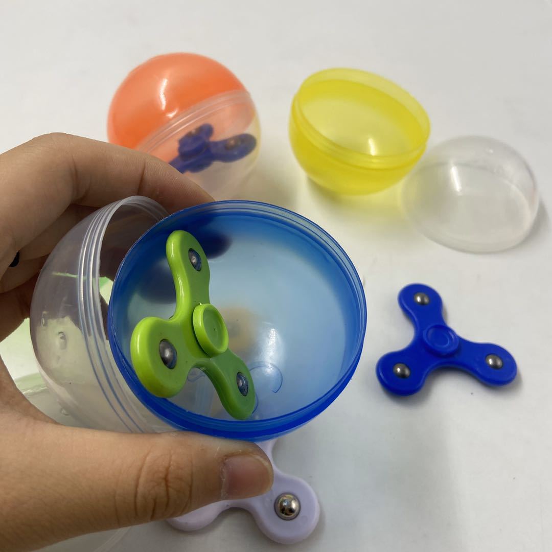 Colorful Steel Ball Fingertip Gyro Creative Vent Relieving Spinning Top Capsule Toy Rotating Triangle Fingertip Gyro