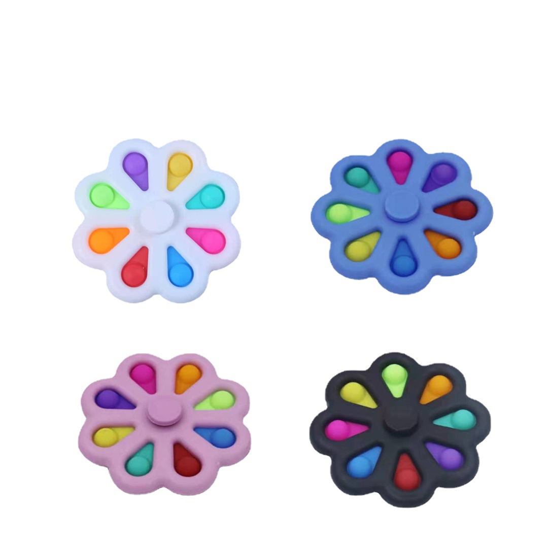Amazon Mouse Killer Pioneer Bubble Music Hand Spinner Rotating Printing Painted Fingertip Gyro Children Press Toy