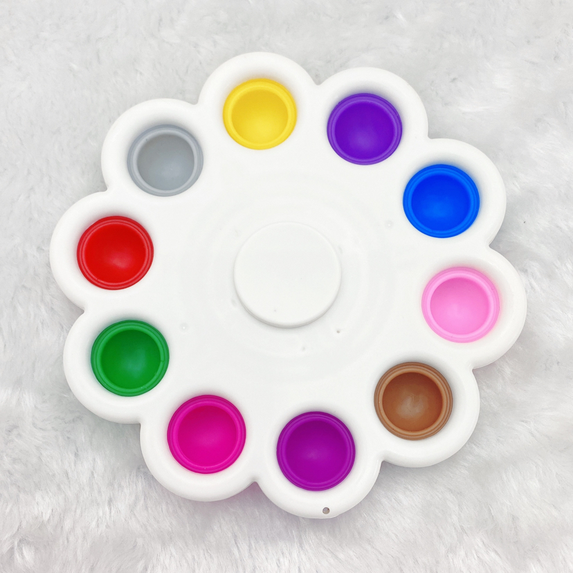 Rotating Fingertip Gyro Decompression Multi-Finger Finger Beads Gyro Bubble Music Stress Relief Artifact Pressing Toy
