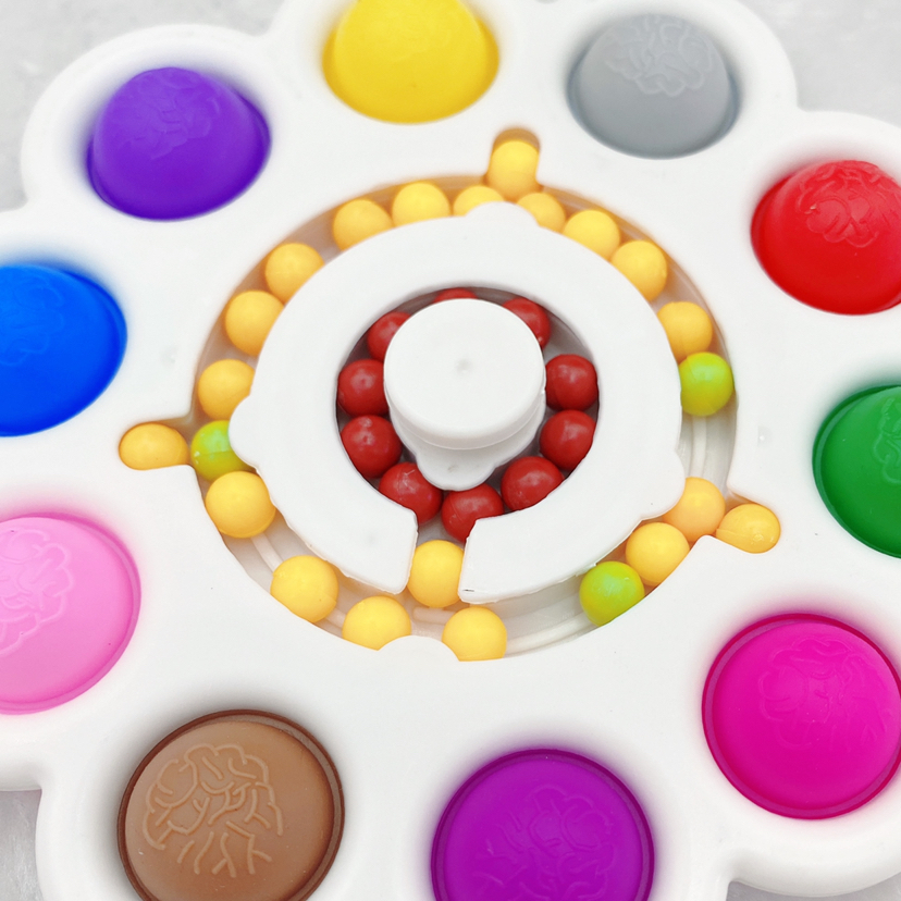 Rotating Fingertip Gyro Decompression Multi-Finger Finger Beads Gyro Bubble Music Stress Relief Artifact Pressing Toy