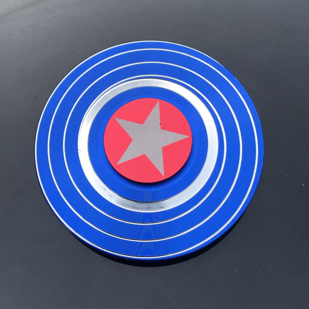 New Captain America Fingertip Gyro Shield Aluminum Alloy Gyro Spinner Pressure Reduction Toy Gyro Manufacturer New Captain America Fingertip Gyro Shield Aluminum Alloy Gyro Spinner Pressure Reduction Toy Gyro Manufacturer