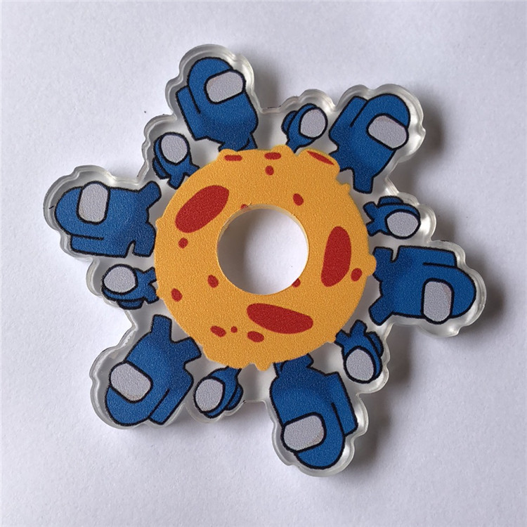 Manufacturers Supply TikTok's Same Fingertip Anime Gyro Acrylic Fingertip Gyro Hand Spinner Laser Cutting Manufacturers Supply TikTok's Same Fingertip Anime Gyro Acrylic Fingertip Gyro Hand Spinner Laser Cutting