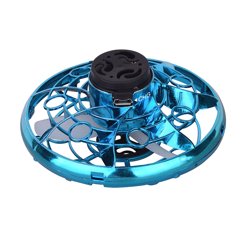 Cross-Border LED Luminous Swing Magic Flying Ball Suspension Fingertip Gyro Decompression UFO Flying Toy