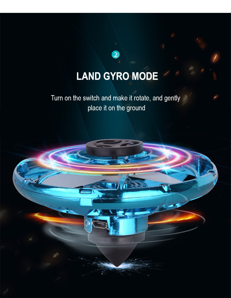 Cross-Border LED Luminous Swing Magic Flying Ball Suspension Fingertip Gyro Decompression UFO Flying Toy Cross-Border LED Luminous Swing Magic Flying Ball Suspension Fingertip Gyro Decompression UFO Flying Toy
