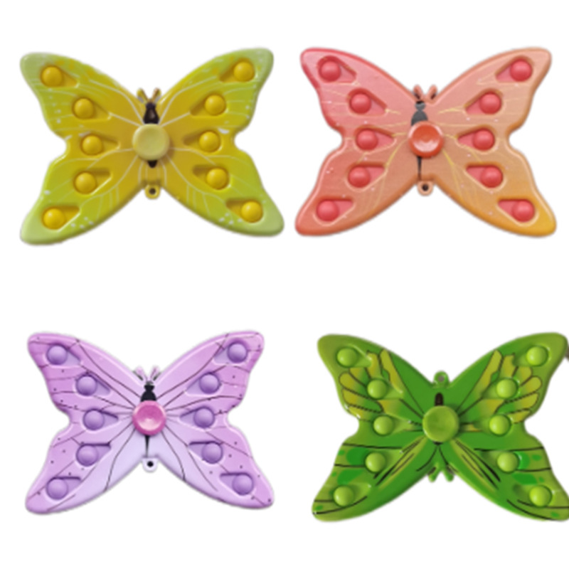 Fingertip gyro  Killer Pioneer Bubble Music Hand Spinner Rotating Printing Painted Fingertip Gyro Children Press Toy