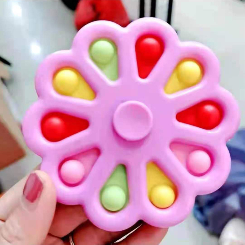 Fingertip gyro  Killer Pioneer Bubble Music Hand Spinner Rotating Printing Painted Fingertip Gyro Children Press Toy