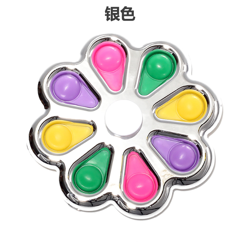 Fingertip gyro  Killer Pioneer Bubble Music Hand Spinner Rotating Printing Painted Fingertip Gyro Children Press Toy