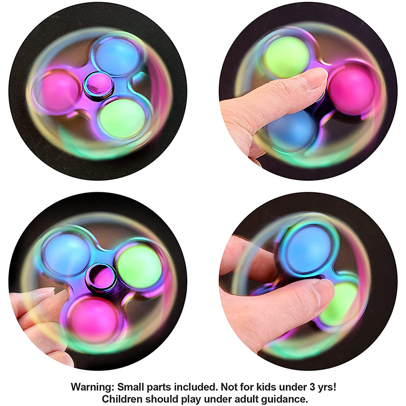 Amazon Finger Bubble Music Gyro Alloy Fingertip Gyro Pressure Reduction Toy Deratization Pioneer Keychain Bubble