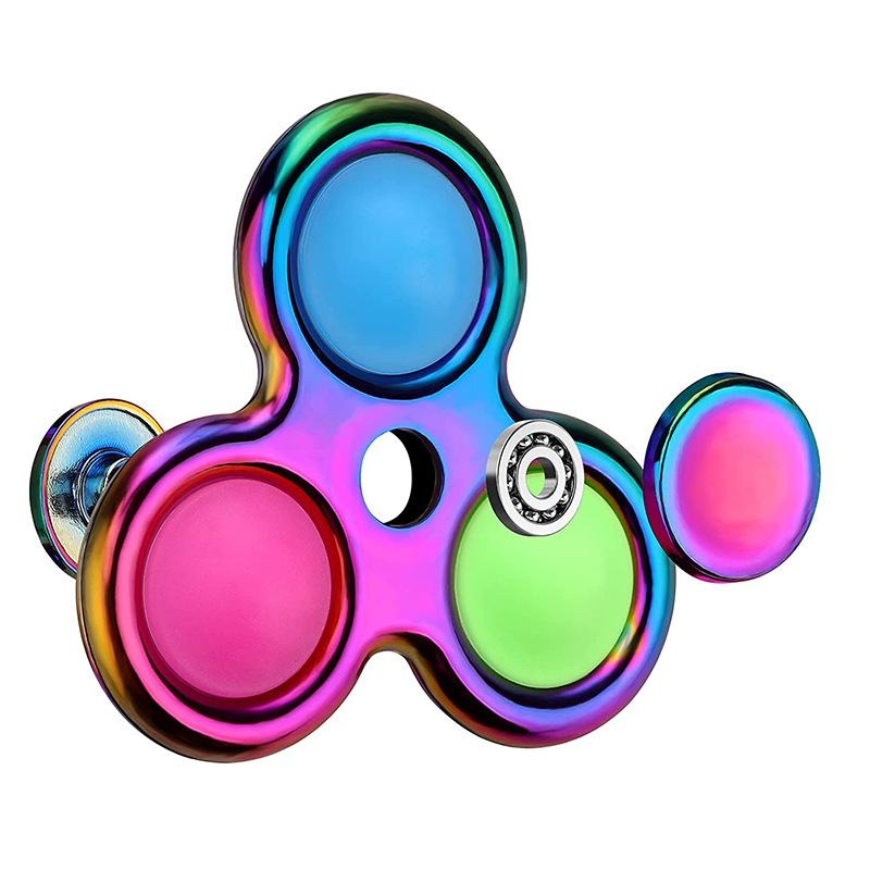 Amazon Finger Bubble Music Gyro Alloy Fingertip Gyro Pressure Reduction Toy Deratization Pioneer Keychain Bubble